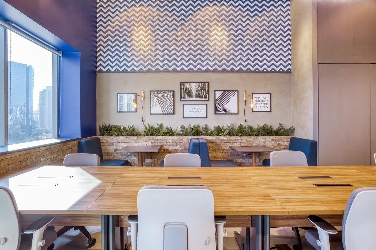 Imagem do espaço do Club Coworking